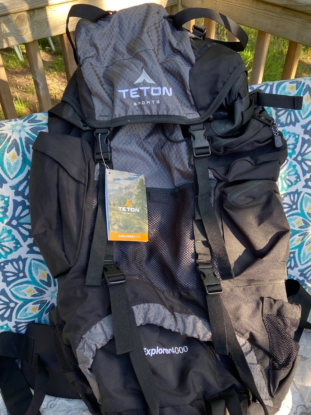 Teton Sports Explorer 4000 Black/Gray Hiking Backpack